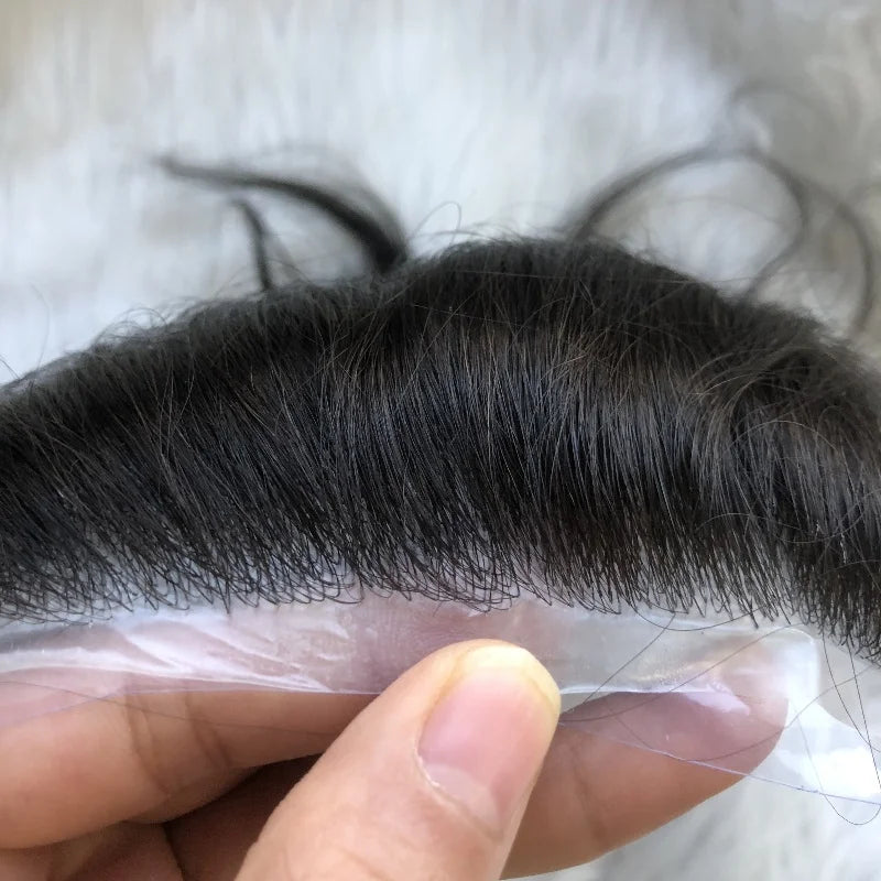 Wholesale 100% Remy Hair Men Wig Thin Skin Toupee 7x15 12inch Pu Hairline Hair Piece Men's Toupee Replacement System