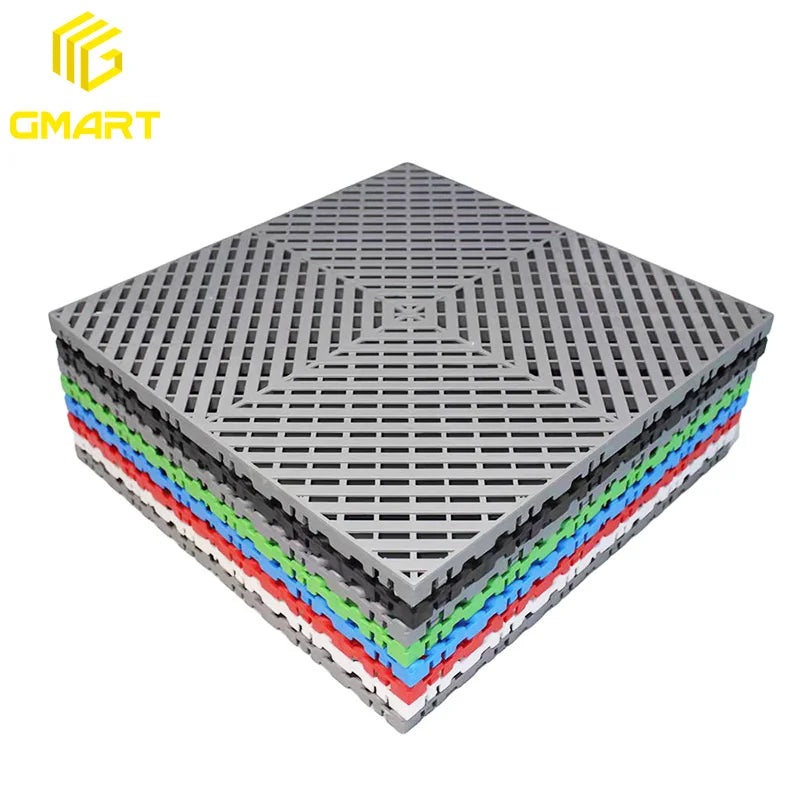 Low Price Basketball Court White 2Meterwide Blocks Garage Stand Floor 25Mm Grid Deck Interlocking Flooring for Garages