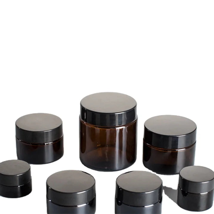 Hot Sale Matte Frosted Glass Candle Jar Cosmetic Face Cream 100 ml Glass Amber Jar