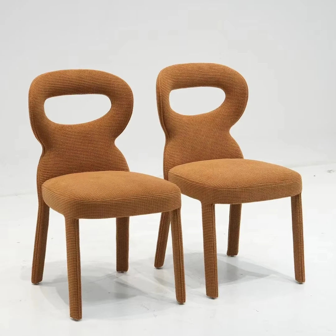Nordic Velvet Kitchen Restaurant Furniture Teddy Dinning Room Table Chair Modern Luxury White Boucle Dining Chair With Gold Legs