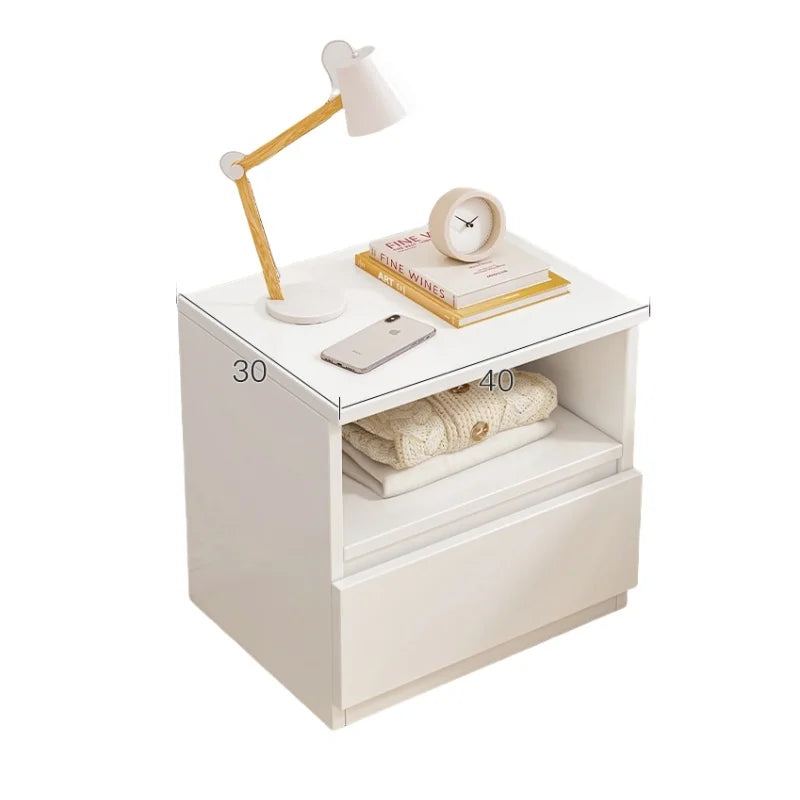 Hot Selling Simple and Modern Double Drawers Bedside Cabinet for Bedroom Living Room Hotel and Apartment