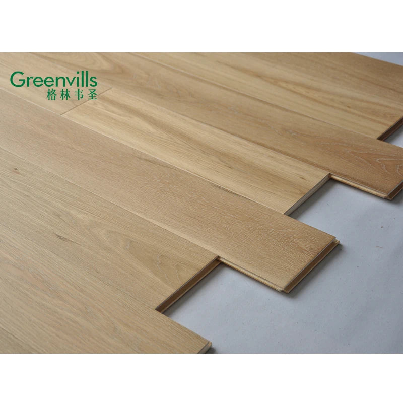 15MM thickness engineered white oak wood flooring factory wholesales white washed color wood floor