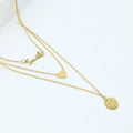 Dream Fashion High Quality Brass Multi-Layer Statement Necklace Heart-Shaped Snake Curb Chain for Weddings Gifts Hip-Hop Style