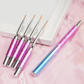New Arrival Drawing Line Pen Nail Brush Phototherapy Multifunction Manicure Adhesive Crystal Quick Extension Nail Art Pen Brush