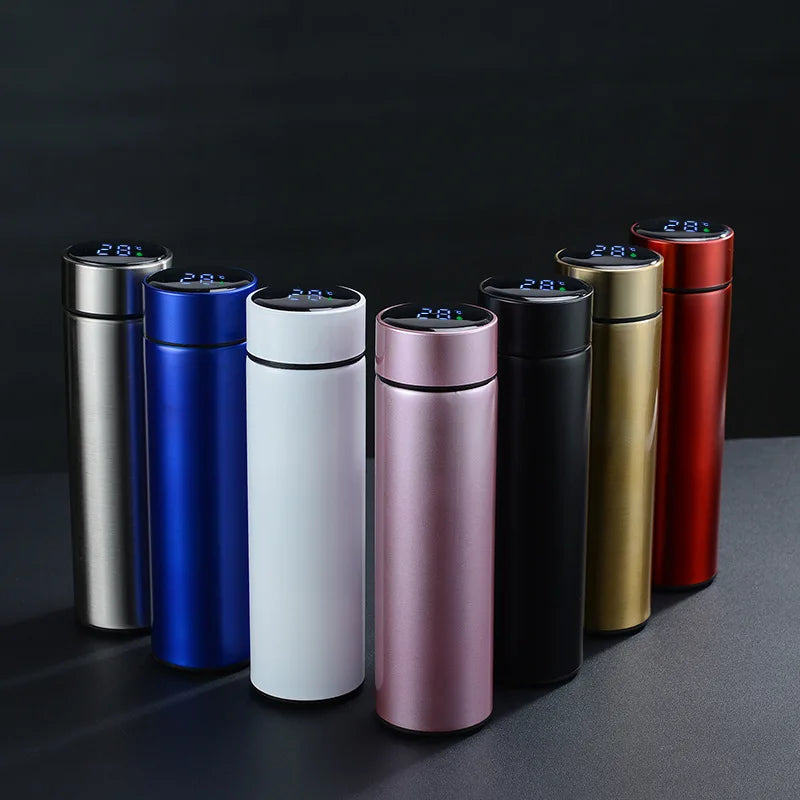 Intelligent Insulation Cup Luxury Water Bottles LED Digital Temperature Display Smart Water Bottle Stainless Steel