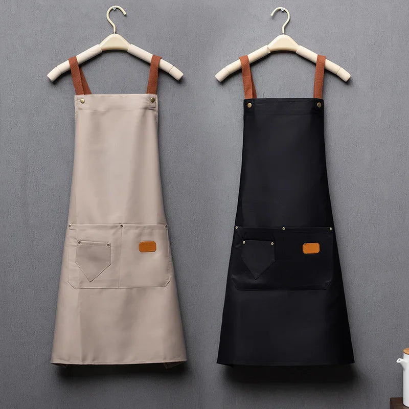 Self-produced Self Sold High-quality Customizable logo Waterproof Oil Resistant Hairdressing Nail Art Kitchen Clean Apron