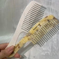 SAIYII New Korean Wide Tooth Brush Anti-static Acetate Comb Simple Retro Head Comb Female for Women and Girls