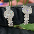 Luxury Custom Oval 8*10mm Fancy  Moissanite D VVS1 Pass Diamond Tester Engagement Wedding Rings Brand