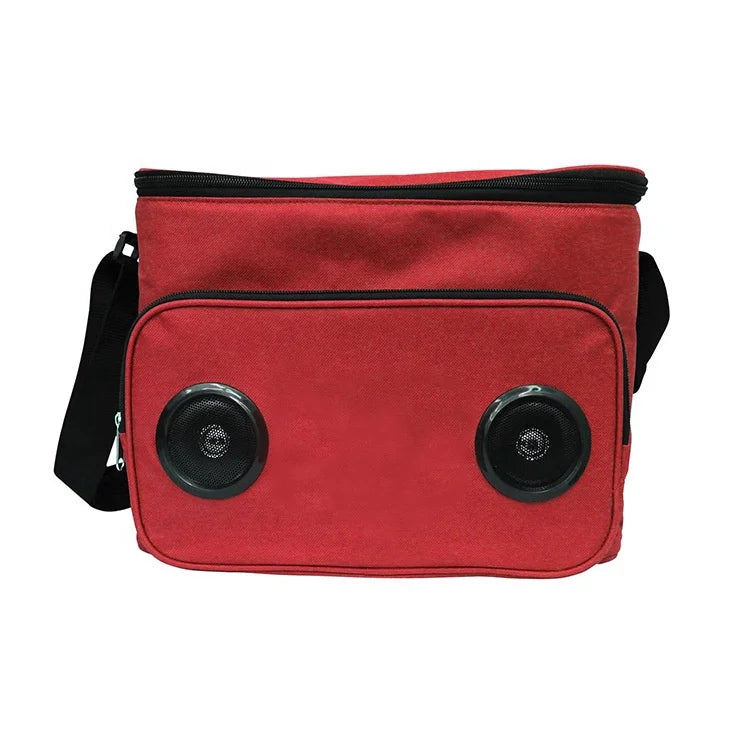 Waterproof 600D Thermal Insulated Cooler Bag with Speakers for Outdoor Activity Fishing Wine Lunch Storage