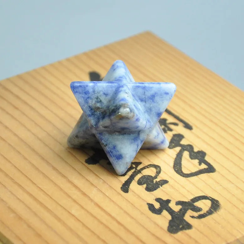 HZ Wholesale Howlite Gemstone Crystal Merkaba Star Semi-precious Stones Merkaba Star High Quality Merkaba Star