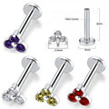 Gaby Lip Rings G23 Titanium Internal Thread Labret Ring Multi-layered Leaf  Helix Piercing Wholesale Piercing Jewelry