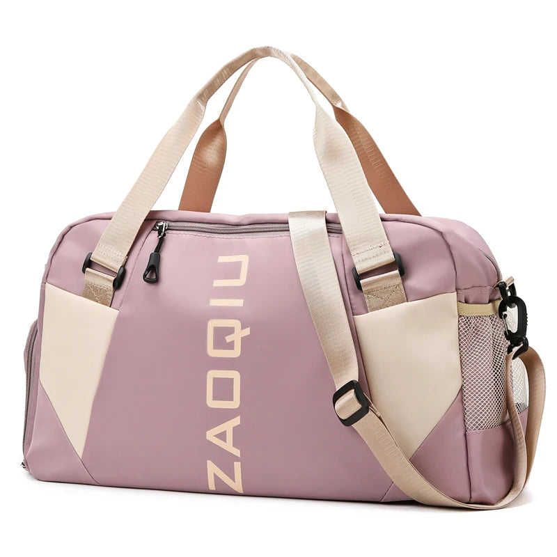 Foldable Custom Packaging Large Capacity Waterproof Gym Sport Duffel Bag With Shoes Pocket