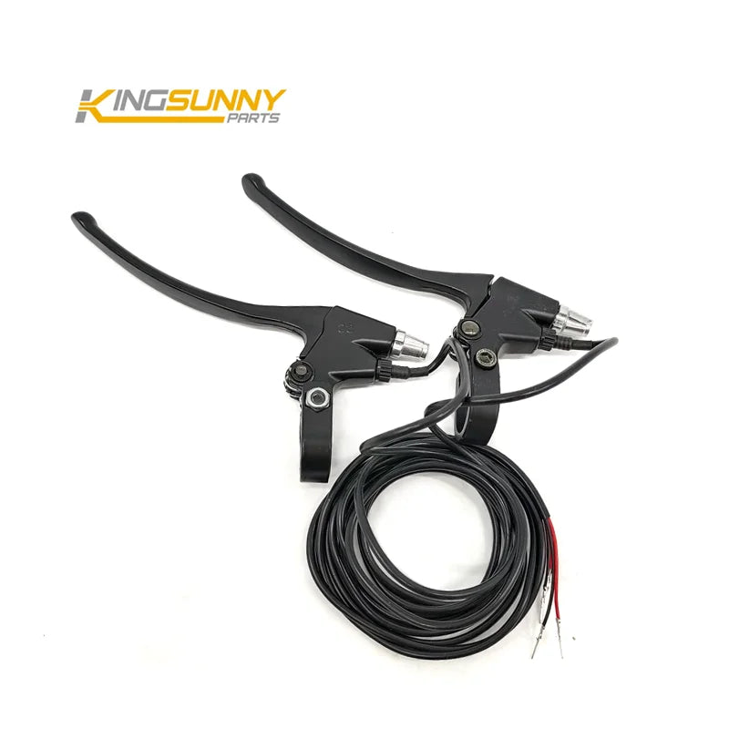 2 Pcs Left Right Handle Brake for Kugoo M4 Electric Scooter Spare Parts Brake Lever With Cable Scooter Parts Accessories