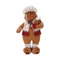 Christmas Large Decorative Doll Brown Standing Lovely Cotton Gingerbread Man Doll for Christmas Decor