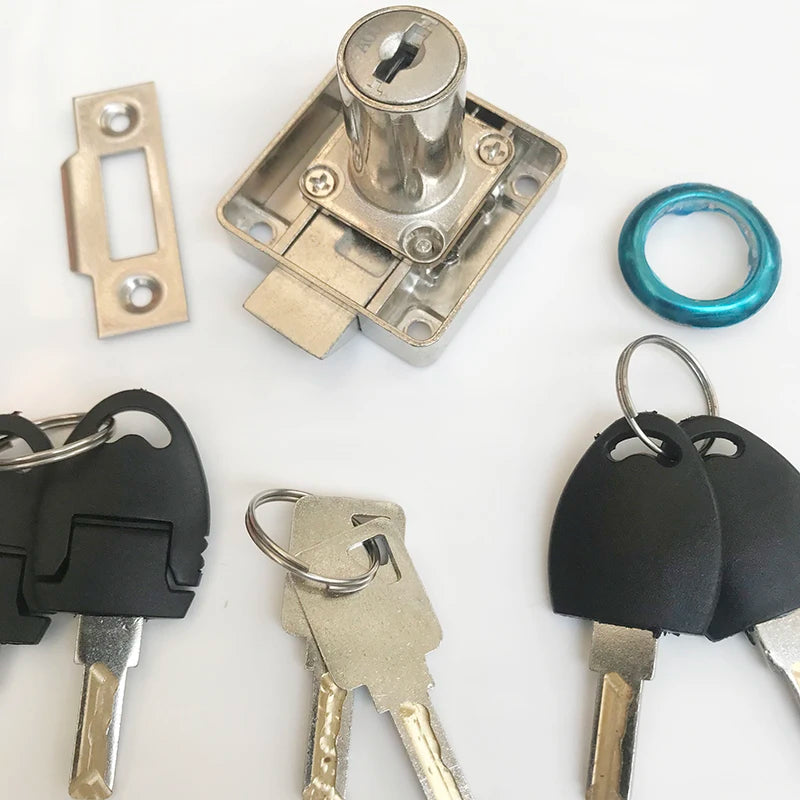 Home Office Desk Level Three Self-locking Zinc Alloy SK338-26 Drawer Lock Home Furniture Hardware