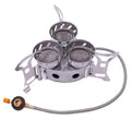 IRONODNKEY Outdoor Mountaineering and Hiking 3 Burners 11000 Power Windproof Stove Gas Camping Stove