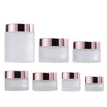Hot Sale Small 15ml Round Cosmetic Glass Cream Container 30ml 50ml 100ml Transparent Frosted Custom Face Cream Glass Jar