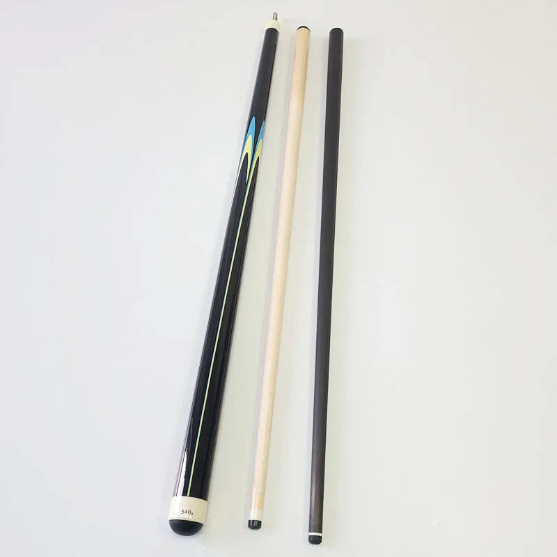 Xmlivet 142cm Length Billiard Pool Cues in 12mm Tip Size Radial Pin Maple Wood With Carbon Shaft Decal Design Billiard Cue Stick