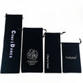 Custom Logo Velvet Drawstring Bags Luxury Suede Jewelry Drawstring Bag Sunglass Pouch Suede Gift Dust Bag