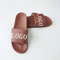 Great Sporty Brown Fisherman Male Slippers Unisex Custom logo Printed Slippers Wholesale PVC Designer Comfortable PVC Slides