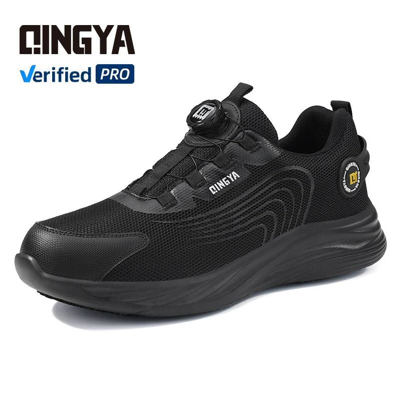 GUYISA New Fashion SRC Black Outsole Chef Shoes with Microfiber Upper Non-Slip Design