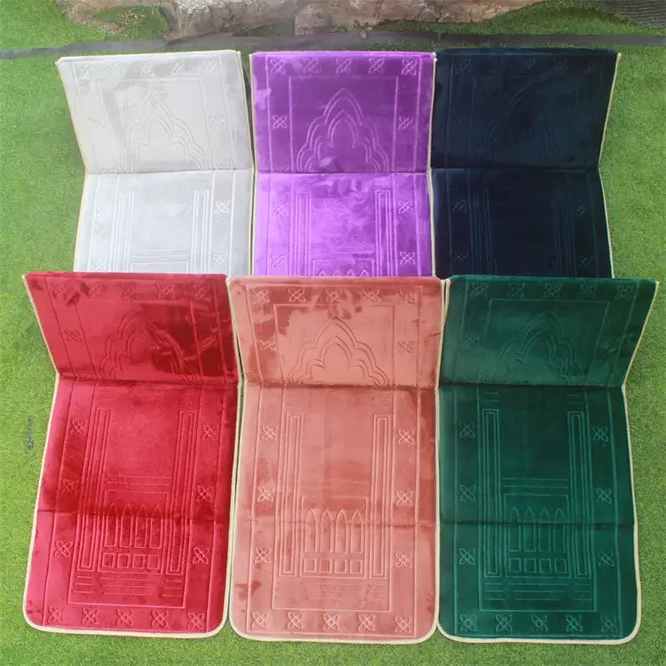 Wholesale Hot Selling Fashion Foldable Praying Mat Rug Muslim Sejadah Tapis De Priere Islam