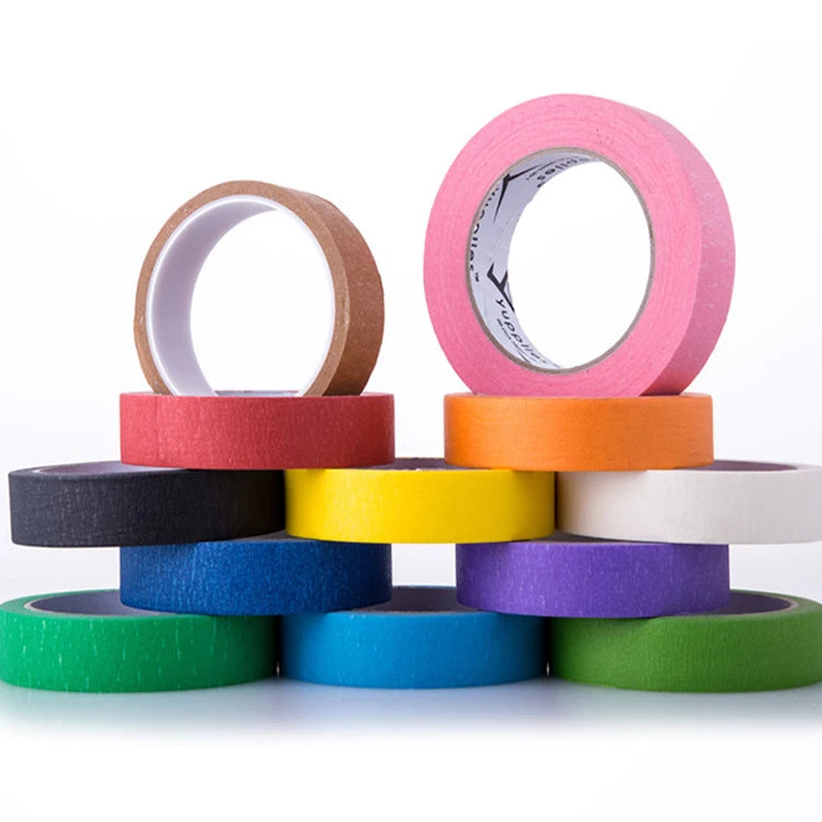 Manufacturer-Recommended NICEPACKING Heat-Resistant 12mm/24mm Blue Crepe Paper Water Hot Melt Activated Writable Custom Logo