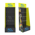 Recyclable Corrugated Cardboard Mobile Accessories Floor Hooks Display Rack Stand with Customized Design Fashionable Modern