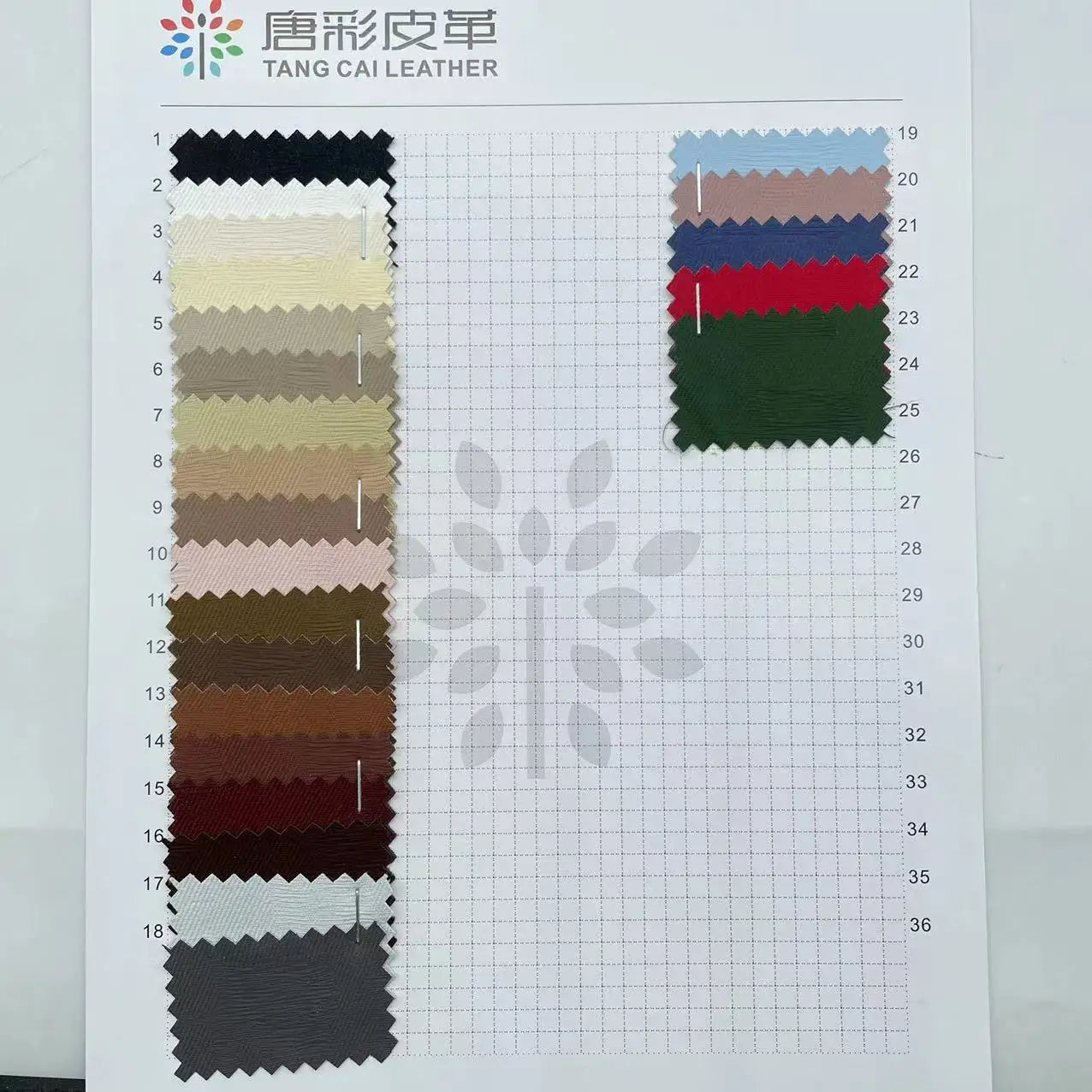 Direct Manufacturer's Sale 0.5mm Thick Designer PU Fabric Stock Leather Waterproof Finished Pattern for Dress Accessories Use