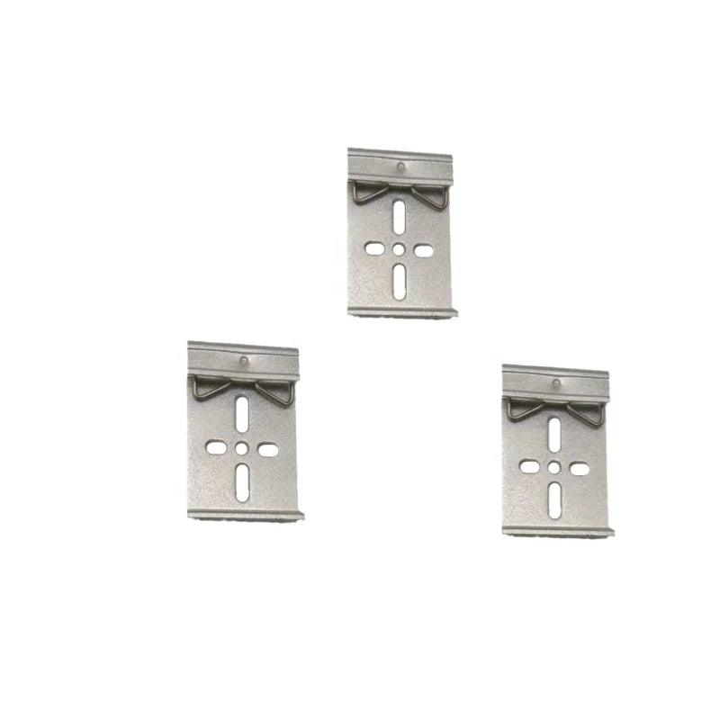 20mm Dinrail Spring Clamp Aluminium Snap Clip Metal Plastic Bracket for Wire Rope Pipe Inch Metric Measurement System