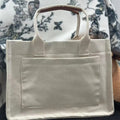 Hot Selling Large Capacity Laptop Work Book Travel Gym Crossbody Shoulder Strap Totes Bag Women  Beach Shopping Canvas Tote Bag