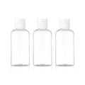 50ML Clear White Clamshell Plastic Bottle Reusable Travel Dispenser Bottle Plastic Body Wash and Lotion Toiletries