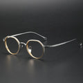 KMN1231 High-End Pure Titanium Vintage Glasses Trendy Circle Optical Frame Hot Popular in Style