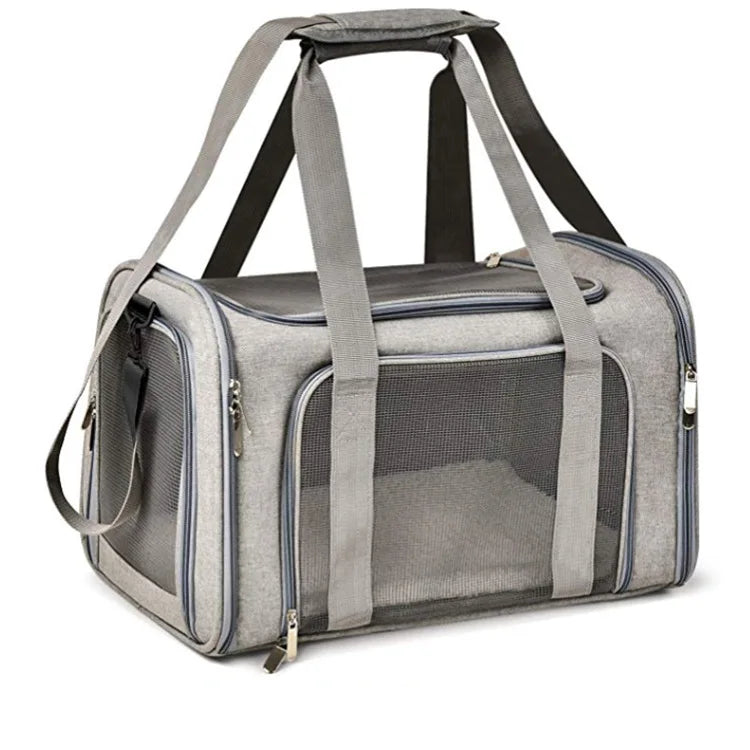 Hot Selling Foldable Cat Cage Large Capacity Breathable Handbag Expansion Transport Bag for Travel Transport Pet Cat Dog Carrier