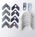 Photo Picture Frame Accessories Corner Code Gasket Hook Shrapnel 90 Degree Special Hardware Accessories Aluminum Alloy Metal