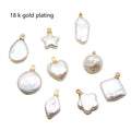 11-15mm Big Baroque White Loose Freshwater Pearl Pendant Charm High Luster I Star Heart Shape Fresh Natural