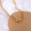 Simple 316 Stainless Steel Necklace Non Tarnish Stainless Steel Chain Necklace Bulk Toggle Clasp l Chain Necklace