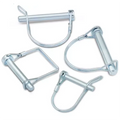 D Shape Square Wire Lock Pins Ring 1/4 Inch Heavy Duty Safety Coupler Pin Shaft Hitch Pin with Round Arch Wire Retainer
