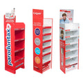 Custom Corrugated Cardboard Display Rack for Body Care Retail Store for POP Floor Display Stands