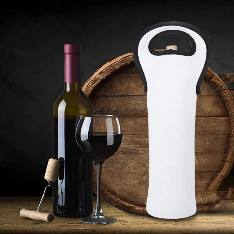 Sublimation Neoprene Storage Wine Bag Christmas Wine Bottle Protect Cover Blanks