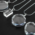 Pujiang Factory Supply Wholesale love Heart K9 Crystal Necklace Terahertz Pendant Healing Quartz for Wedding Gift