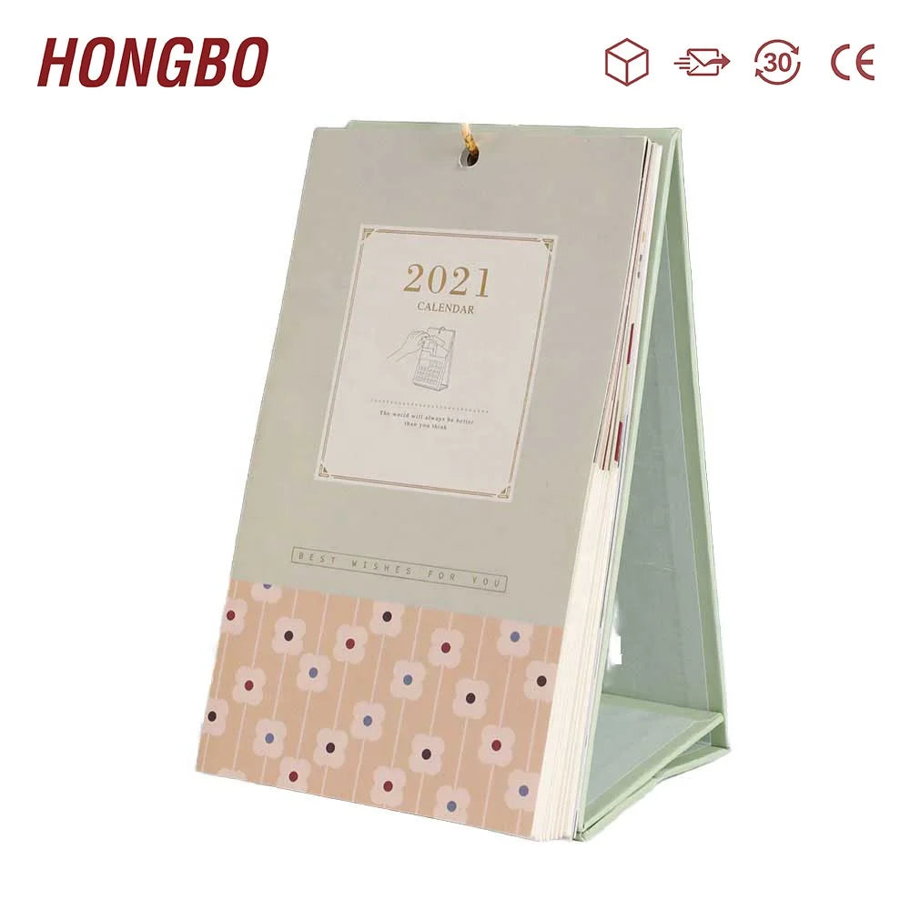 2022 Custom Printing 16-Month Perpetual Calendar Planners with 16 Pockets 4 Sheets of Stickers and 90 Notes