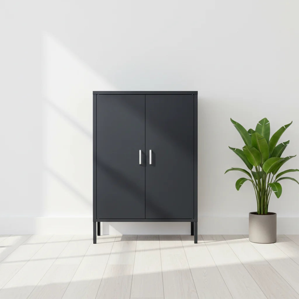 New Design Modern Nordic Style Home Office Living Room MINI Storage Metal Locker Cabinet Knock-down Structure Home Furniture