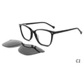 Trendy Clip on Eyewear Custom logo for Sunglasses Magnetic Lens Sunglasses