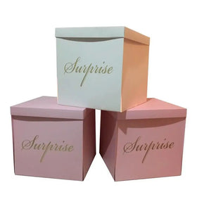 50x50x50 cm Surprise Explosion Box Paper Box for Confession Balloon Gift Birthday Valentine's Day Gift Box
