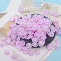 14mm Decorative Solid AB Color Pearl Patch Resin DIY Garment Shoes Headwear Handmade Material Semi-finished Bulk Sunflower Pearl