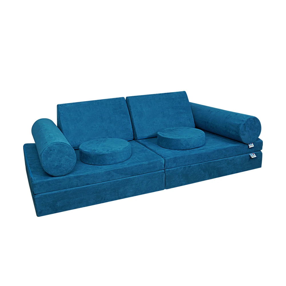 Customer DIY Convertible Foam Couch for Boys & Girls Versatile Kid Couch Building Fort Child Sectional Sofa for Playroom Bedroom