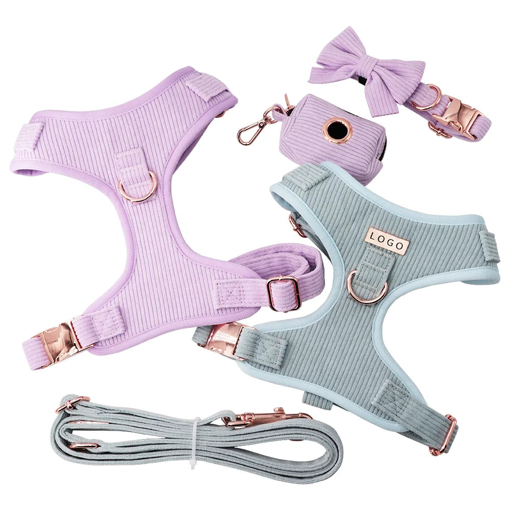 Factory Direct Sales No Pull Pet Vest Adjustable Luxury Dog Harness Leash Set for Small and Medium Dogs