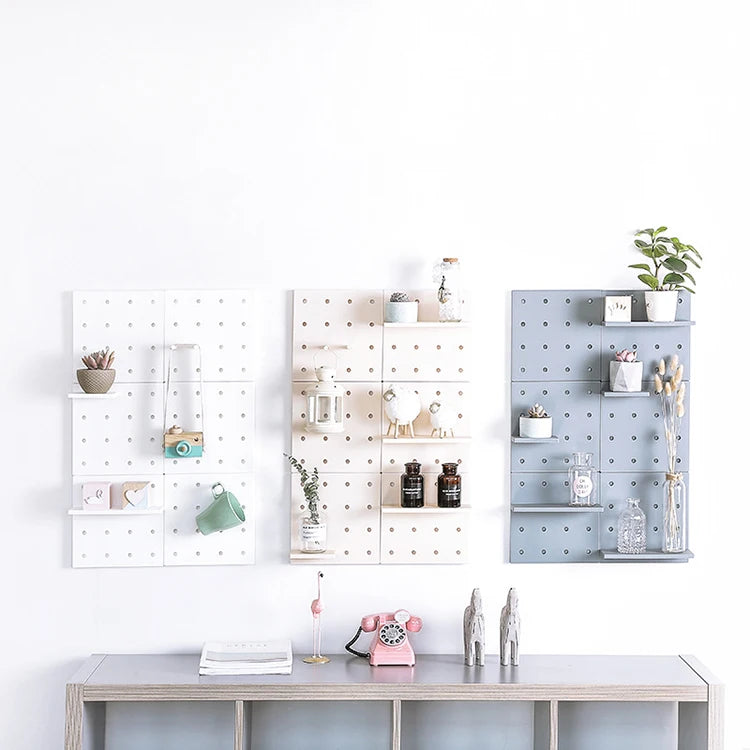 Top Selling Combination Kit Shelf Storage Bins Hook Brackets Clips Garage Kitchen Bathroom Office Pegboard Wall Organizer