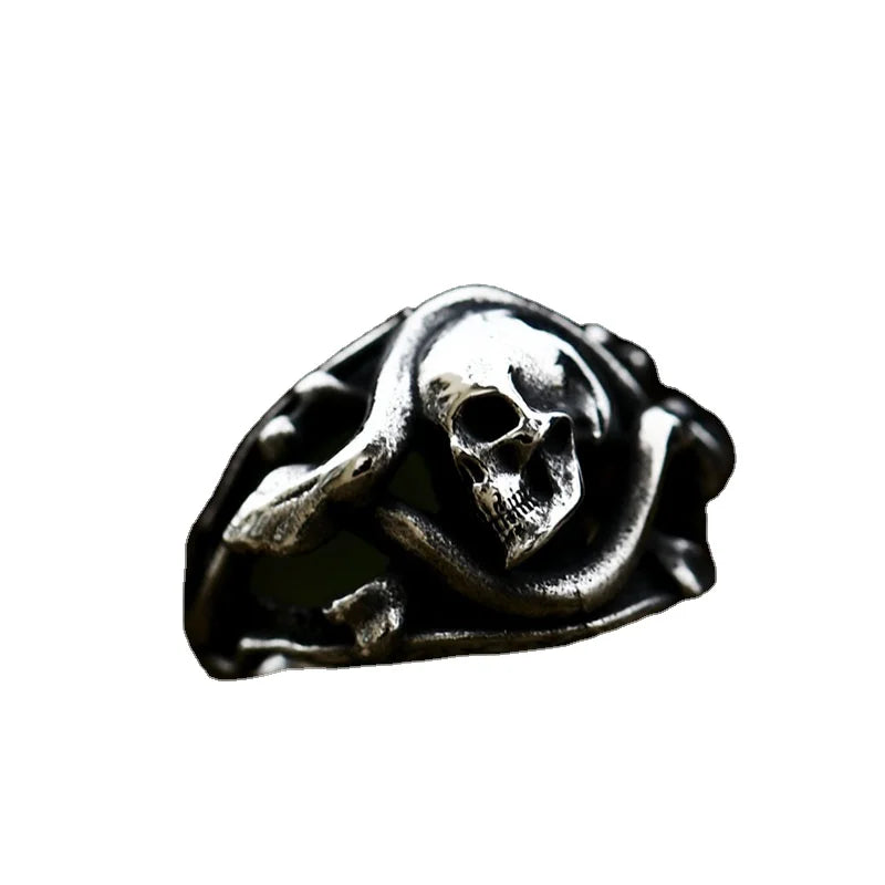 SS8-926R Steel Soldier Vintage Creative Stainless Steel Rings Fashion Skull Men Ring Jewelry